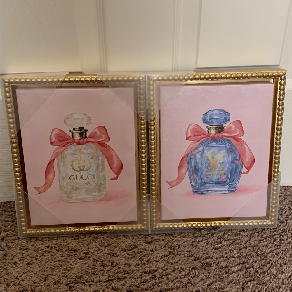 FASHION INSPIRED Perfume Wall Art - 2pc Set